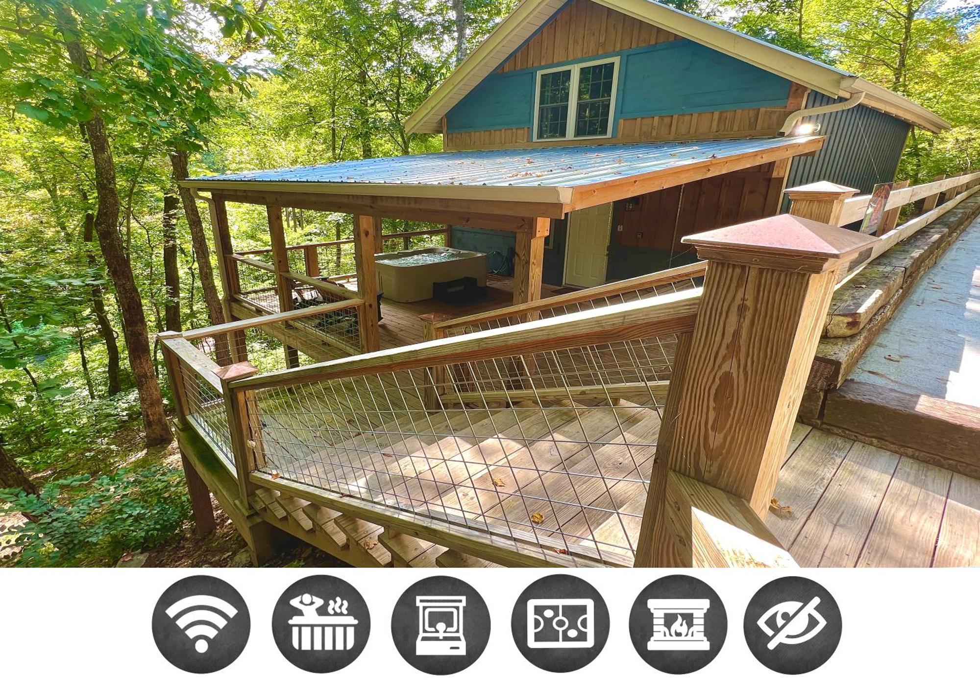 Bigfoots Hideaway Cabin جاتلينبرج المظهر الخارجي الصورة